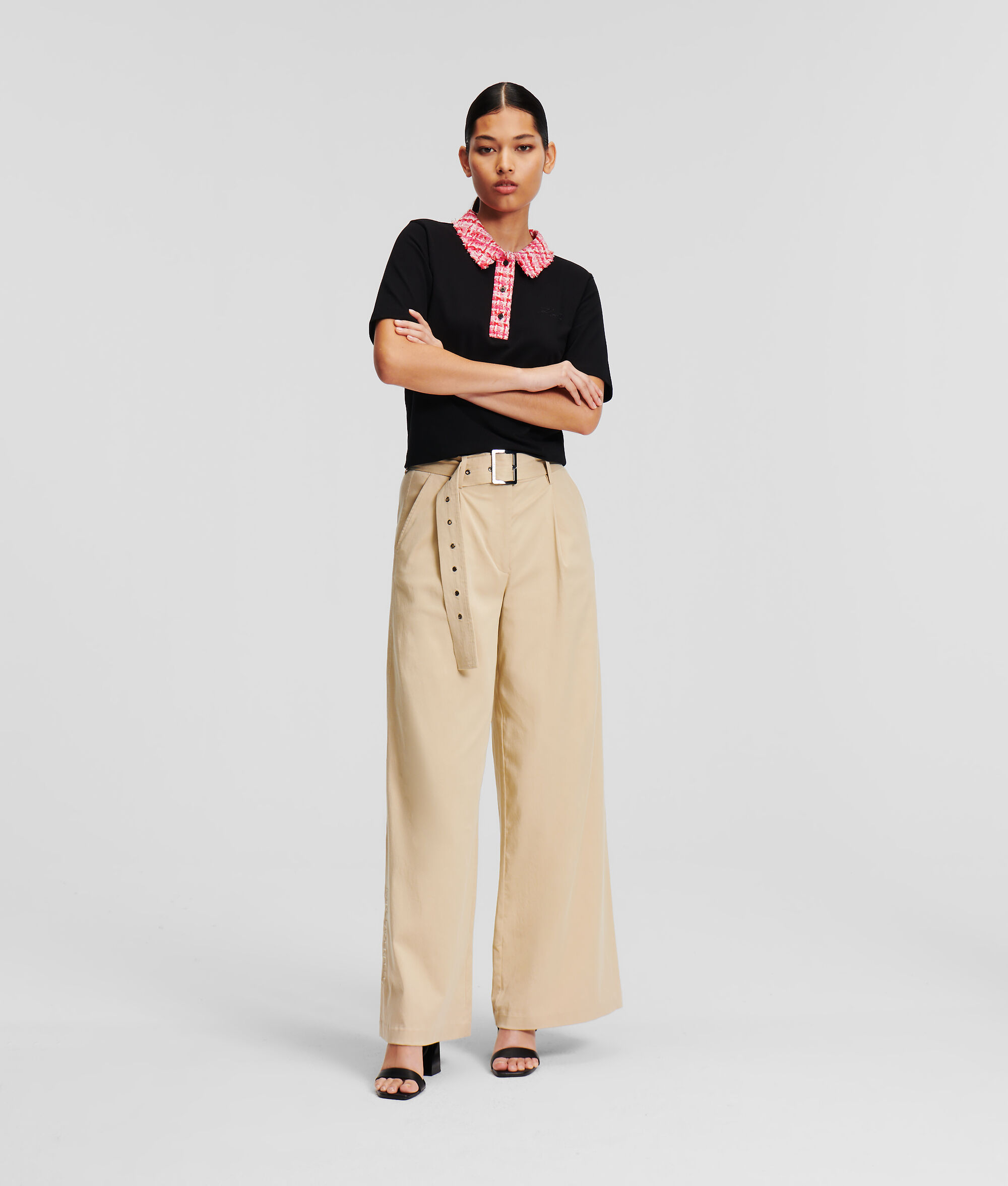 (image for) Aesthetic Wide-leg High-waist Trousers